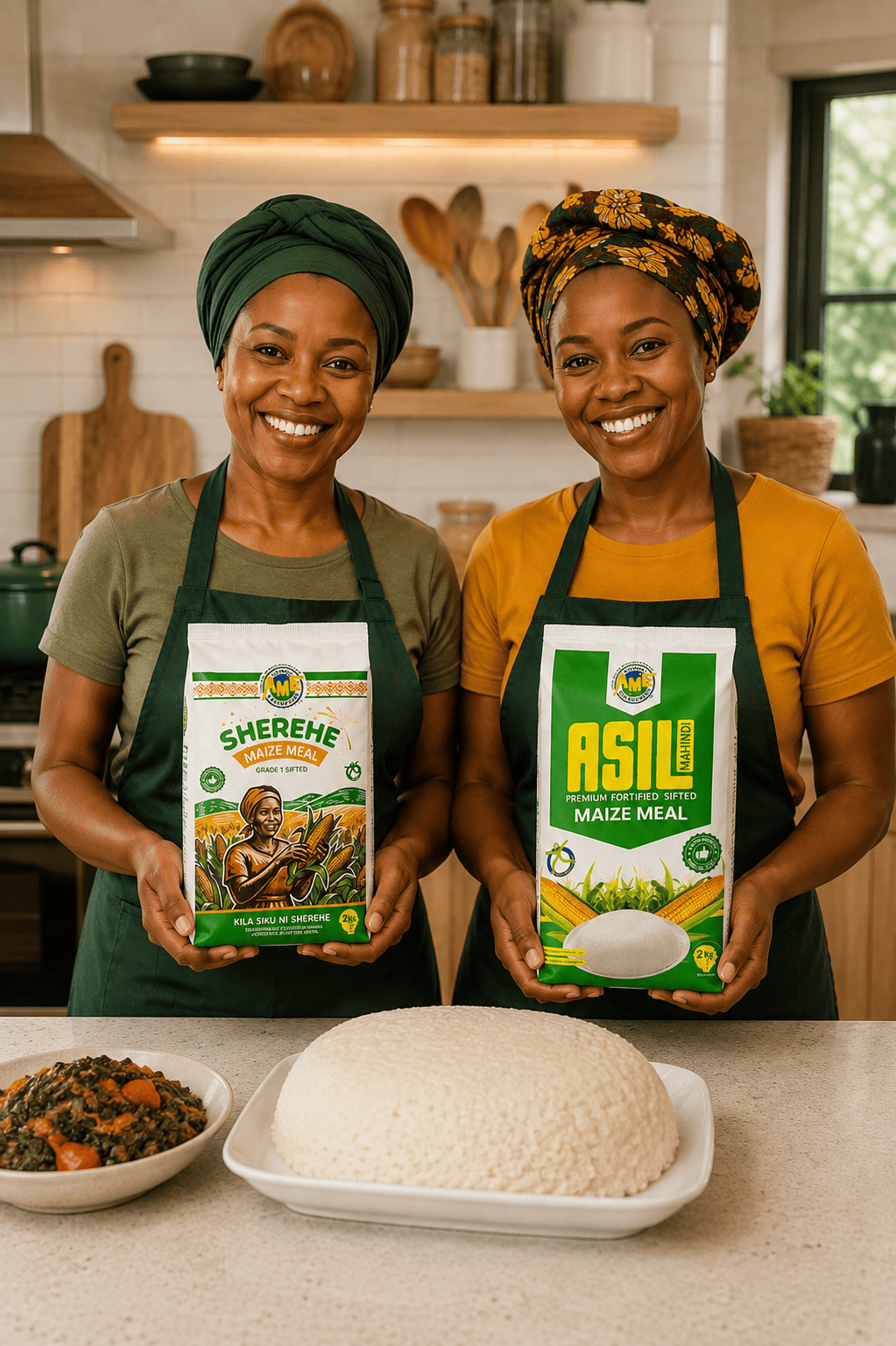 Sherehe and Asili maize meal