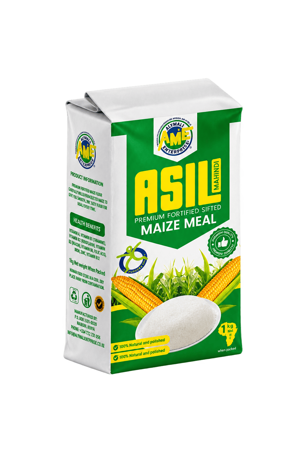 Asili 1kg Fortified Maize Meal