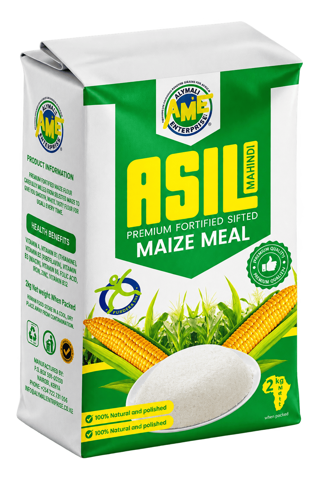Asili 2kg Fortified Maize Meal